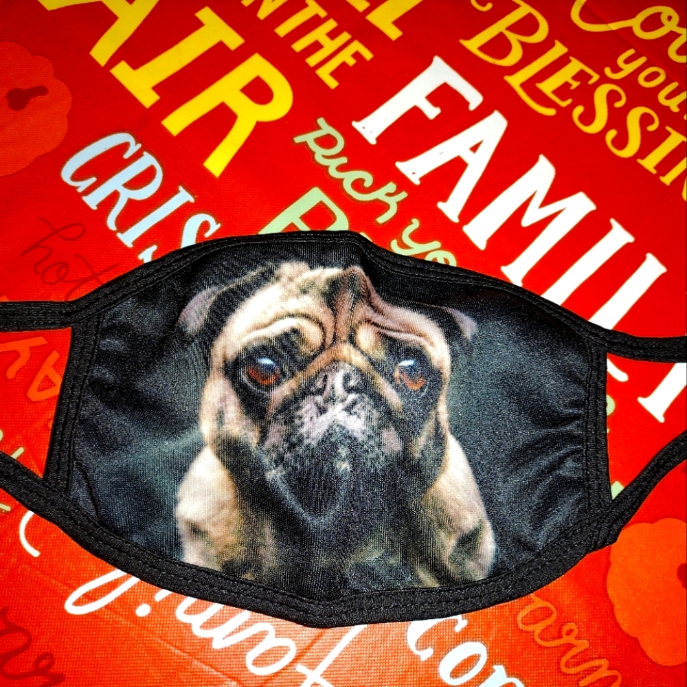 NEW! Pug Love Personal Face Mask Covering